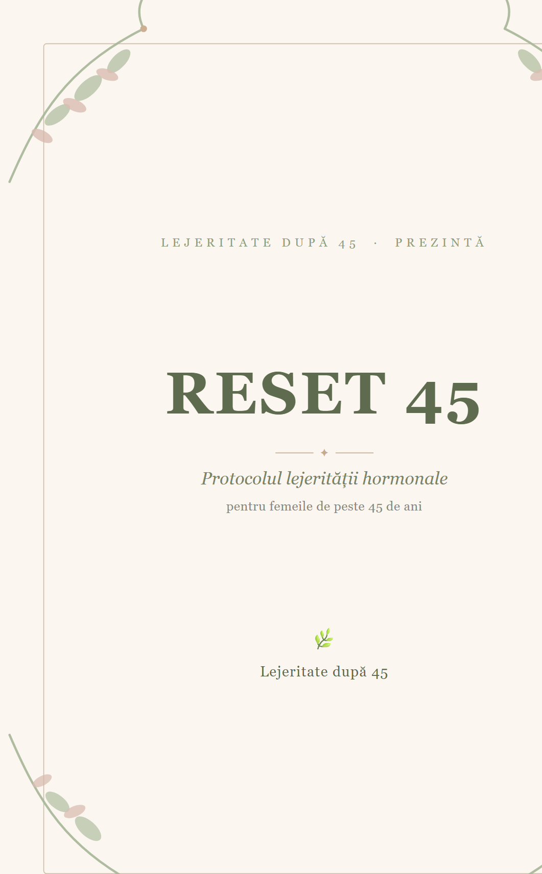 Reset 45 — coperta ghidului